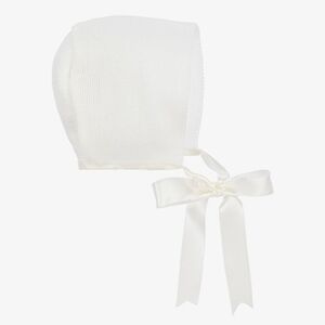 NWT Mebi Ivory Knitted Bonnet 1month